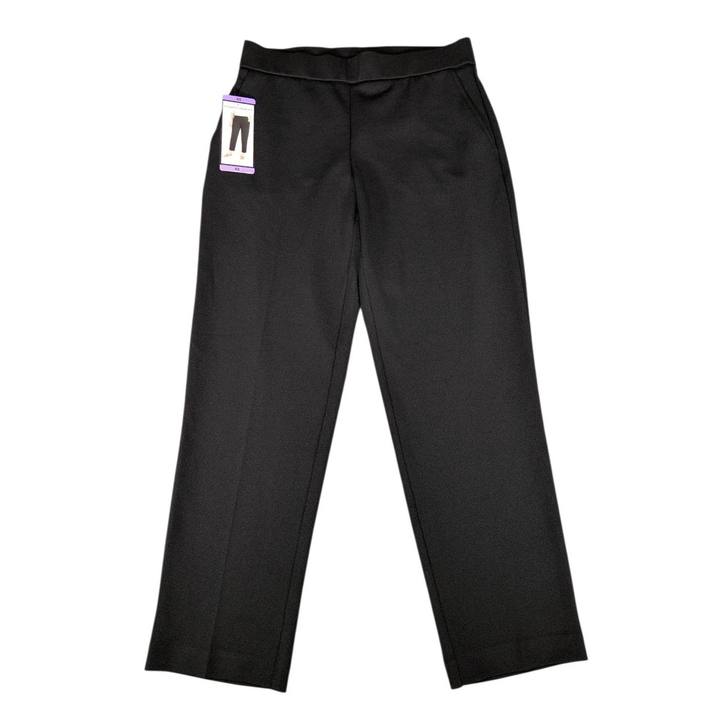Hilary Radley Womens XS Black Pull On Dress Pants Stretch Work Trousers NWT
